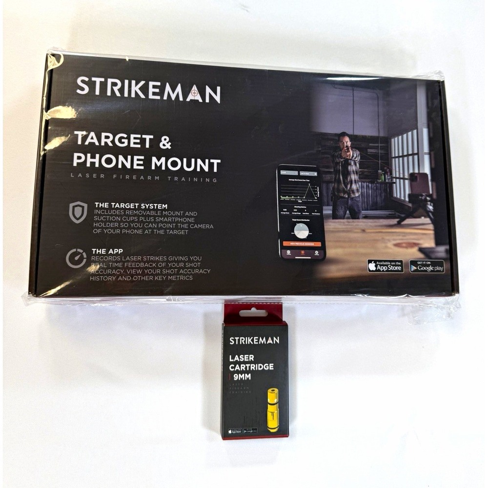 Strikeman 9mm Laser Firearm Training System Target Phone Mount DF001 NEW